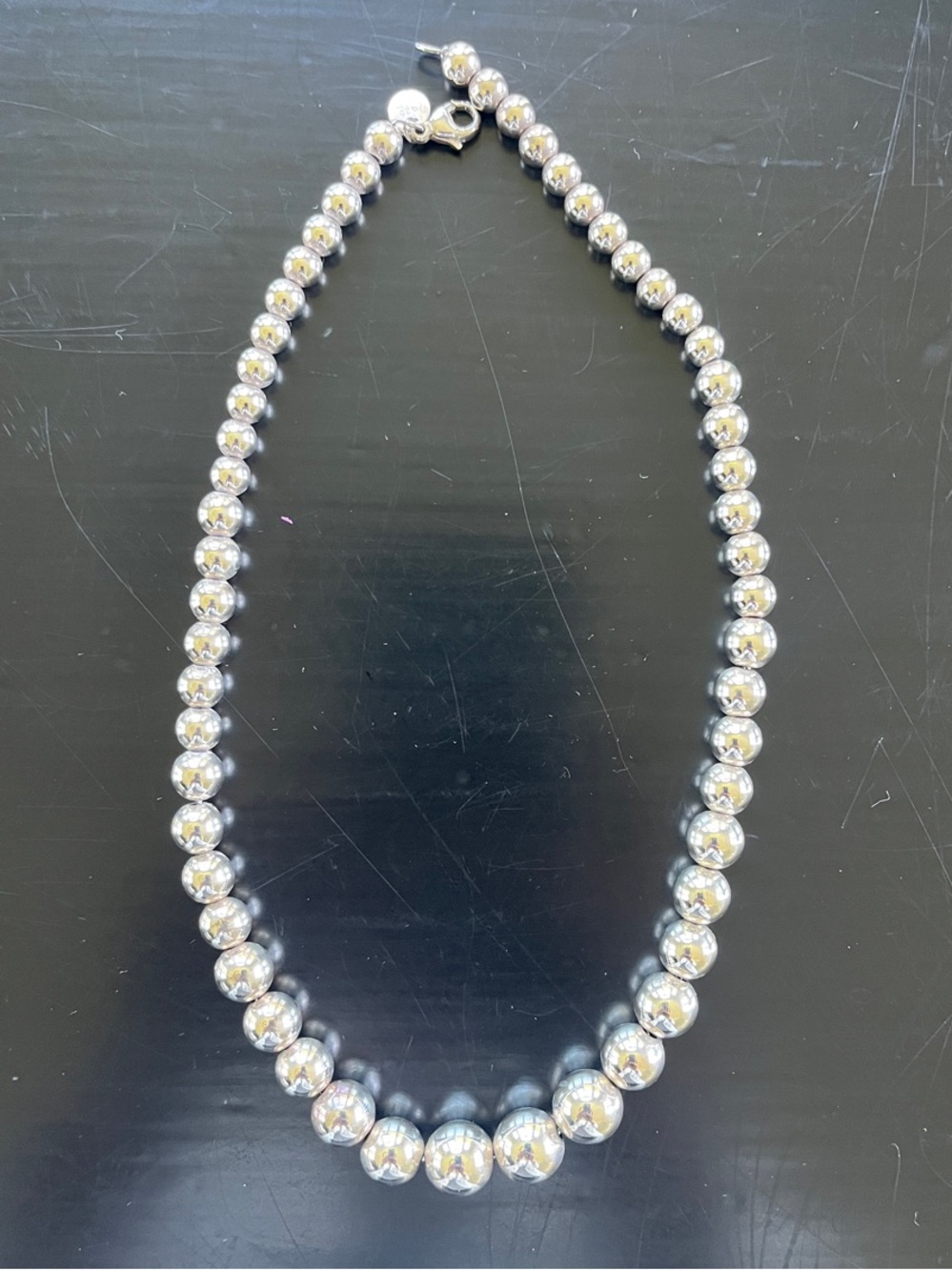 Tiffany & Co. Silver Bead Necklace